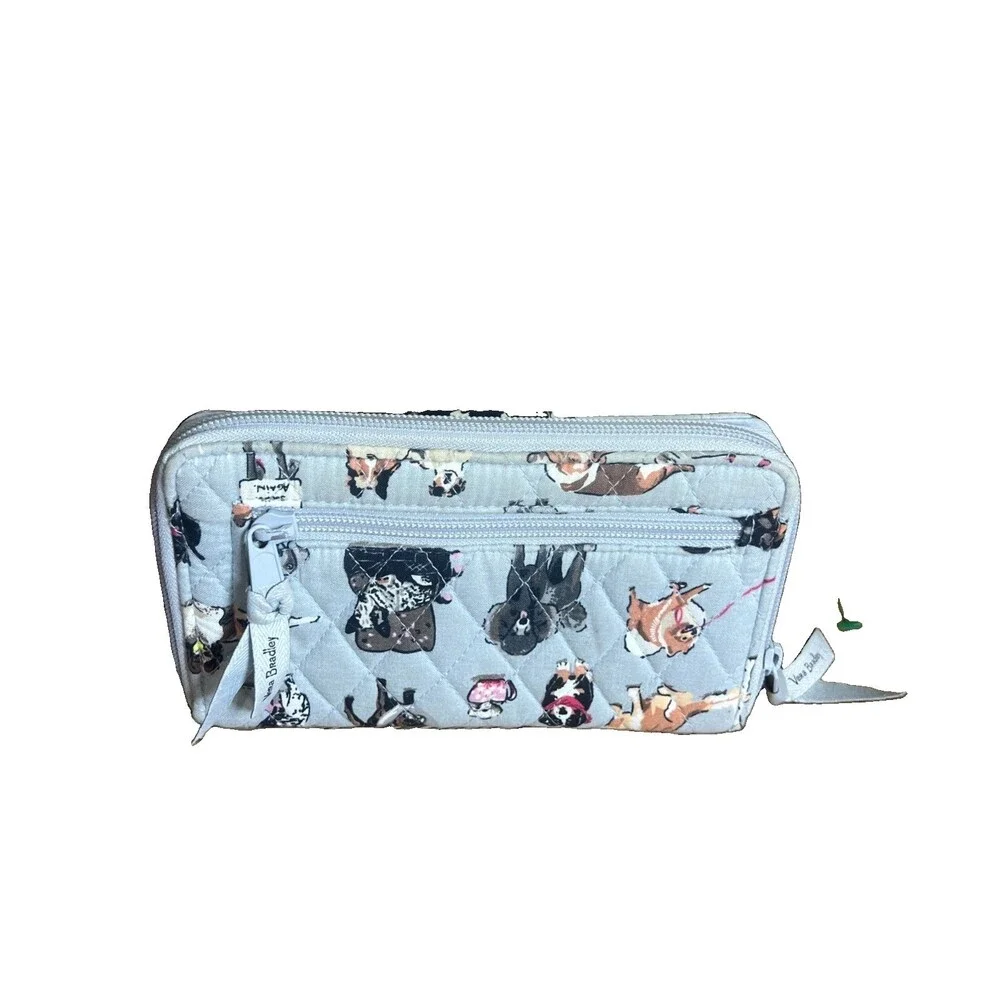 VERA BRADLEY (2022) Retired Dog Show Pattern Turn-lock Wallet Classic Design